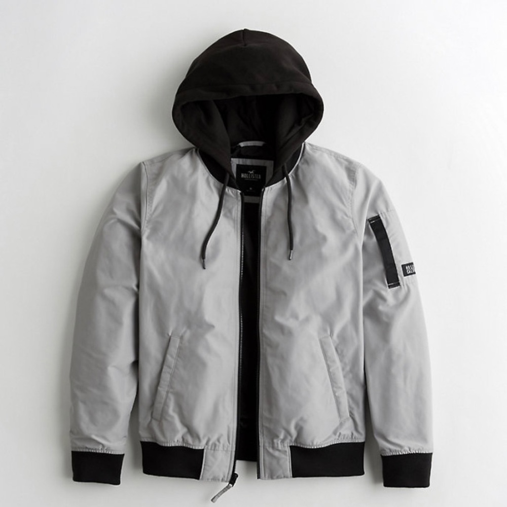Hooded Bomber Jacket - Picture 1 of 1